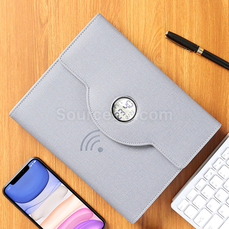 Customization Multifunctional Rechargeable Clock Notebook Corporate Gifts