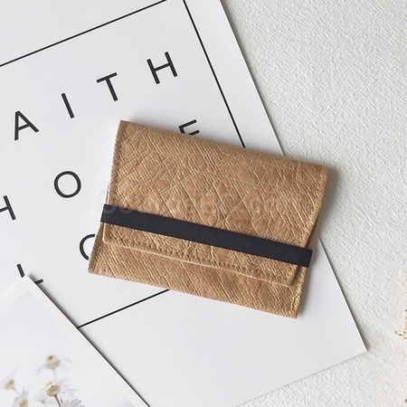 Customization Washed Kraft Paper Card Holder Corporate Gifts