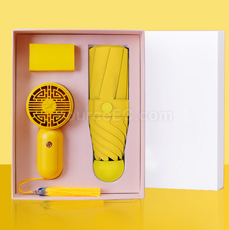 Customization Umbrella And Fan Gift Set Corporate Gifts