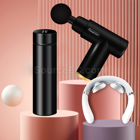 Customization Insulating Cup+Cervical Spine Instrument+Fascia Gun Set Corporate Gifts