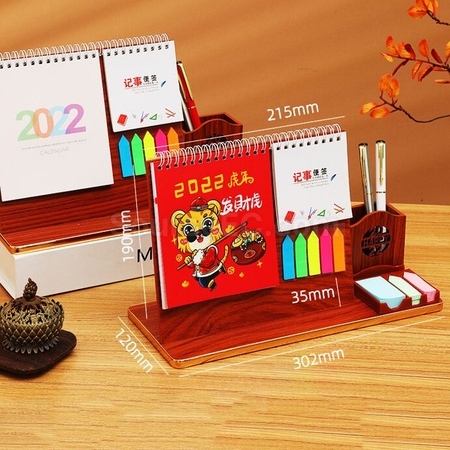 Customization Multifunctional Creative Wooden Calendar Corporate Gifts