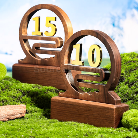 Customization Wooden Anniversary Trophy Corporate Gifts