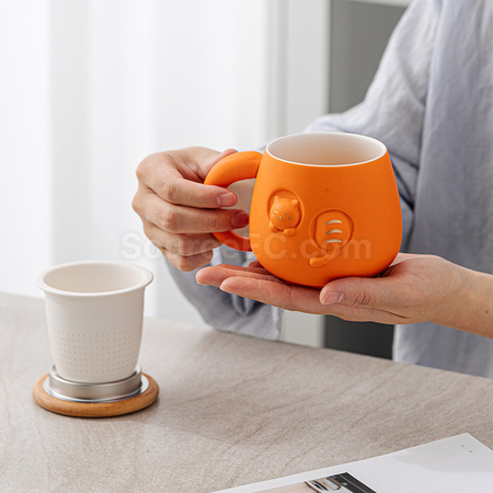 Customization Zhaocai Cat Ceramic Cup Corporate Gifts