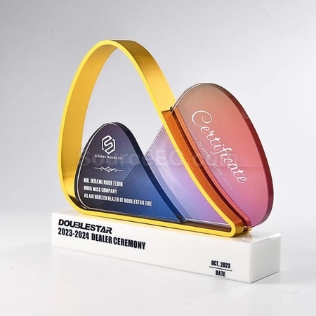 Customization Veuve Clicquot Endeavor Metal Crystal Trophy Corporate Gifts