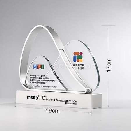 Customization Veuve Clicquot Endeavor Metal Crystal Trophy Corporate Gifts