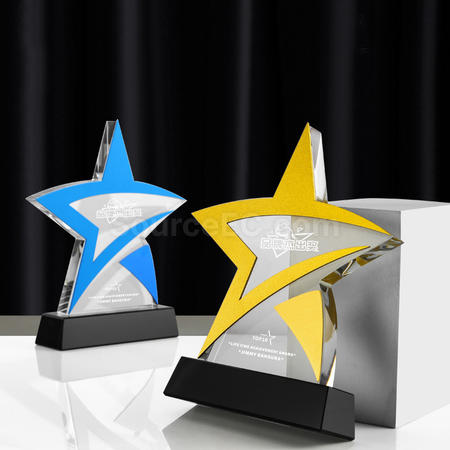 Customization Pentagram Crystal Award Holder Corporate Gifts