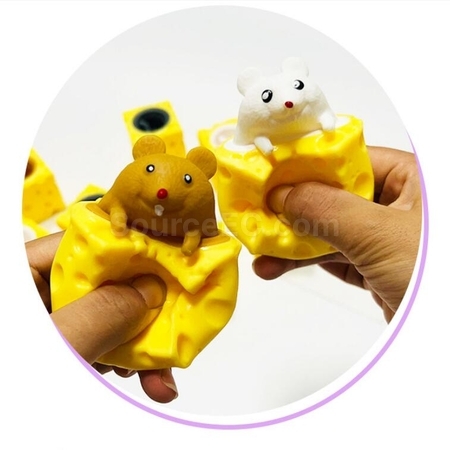 Customization Mouse Cheese Stress Relief Toy Corporate Gifts