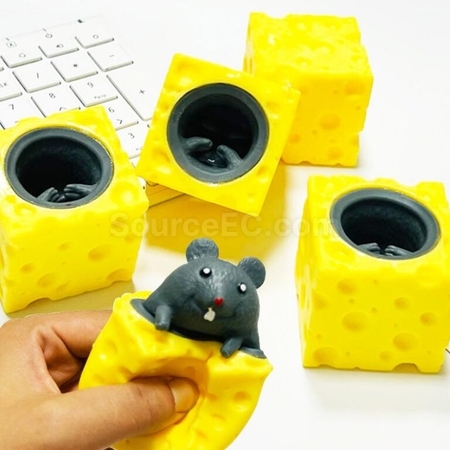 Customization Mouse Cheese Stress Relief Toy Corporate Gifts