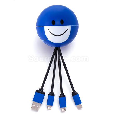 Customization Stress Ball Charging Cable Set Corporate Gifts