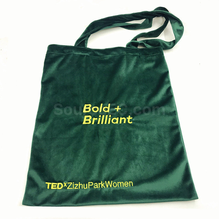 Customization Velvet Tote Bag Corporate Gifts