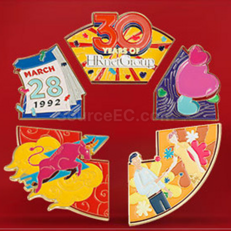 Customization Anniversary special-shaped digital puzzle badge Corporate Gifts