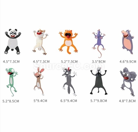 Customization Cartoon PVC Bookmark Corporate Gifts