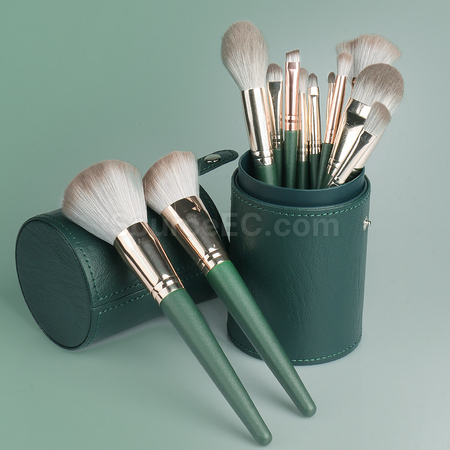 Customization Stylish Leather Brush Storage Tube Corporate Gifts