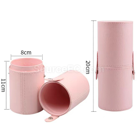 Customization Stylish Leather Brush Storage Tube Corporate Gifts