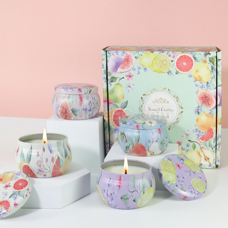 Customization Romantic Scented Candle Gift Box Set Corporate Gifts