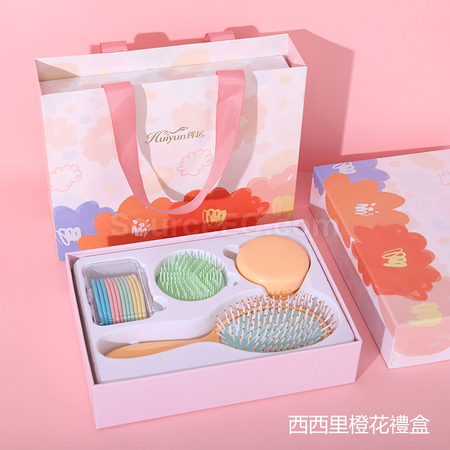 Customization Colorful Aroma Massage Comb Gift Box Set Corporate Gifts