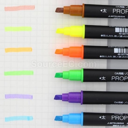 Customization Mitsubishi UNI Double-Ended Fluorescent Marker Corporate Gifts