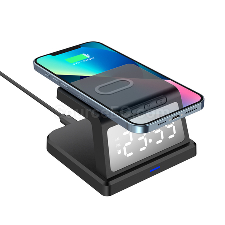 Customization Wireless Charger Three-In-One Lamp Clock Corporate Gifts