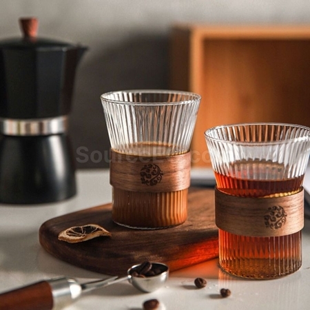 Customization Japanese Style  Glass Tea Cup Corporate Gifts