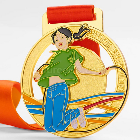 Rope Skipping Metal Medal