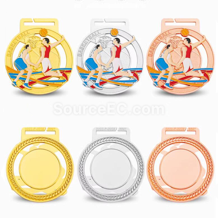 Customization Basketball Metal Medal Corporate Gifts