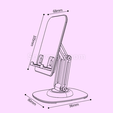 Customization Rotating Transparent Adjustable Folding Phone Holder Corporate Gifts