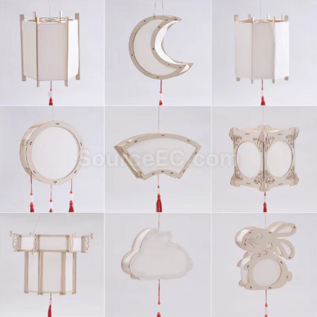 Customization Mid Autumn Festival Handheld Lantern DIY Material Pack Corporate Gifts
