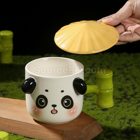 Customization Panda Ceramic Cup Corporate Gifts