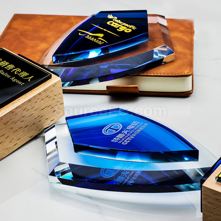 Customization Shield Crystal Trophy Corporate Gifts