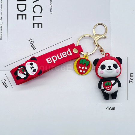 Customization PVC Panda Keychain Corporate Gifts