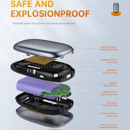 Customization Heating Electric Baby Warmer 2-in-1 Mobile Power Supply Corporate Gifts