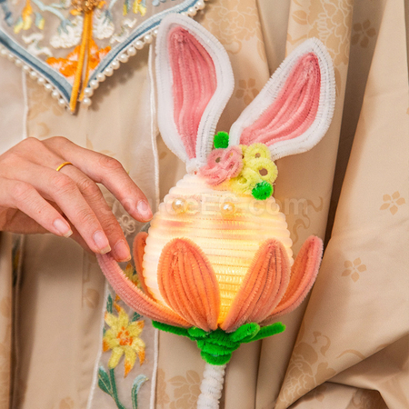 Customization Mid Autumn Festival DIY Rabbit Lantern (requires self-assembly) Corporate Gifts