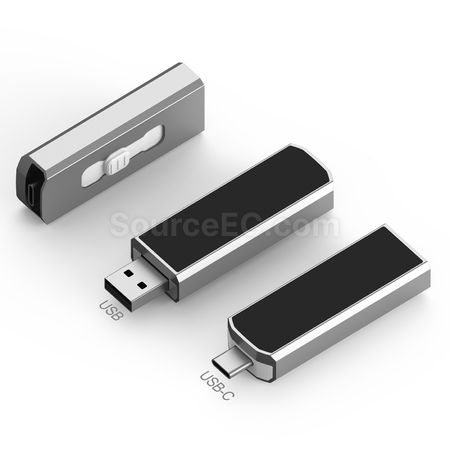 Customization Type-C USB Flash Drive with Lighting Logo Corporate Gifts