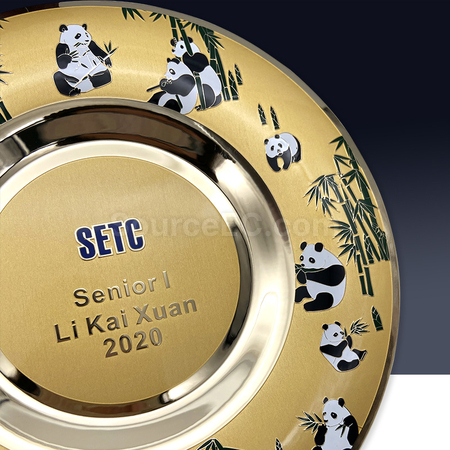 Customization Panda Silver Plate Corporate Gifts