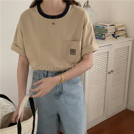 Customization Round Neck T-shirt Corporate Gifts