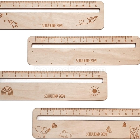 Customization Reading Wooden Ruler Corporate Gifts