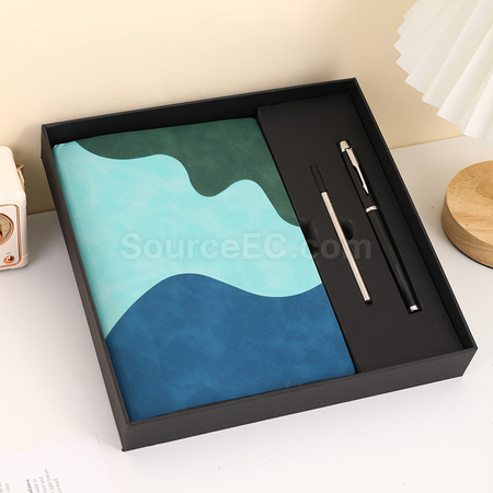 Customization Soft PU  Notebook Stationery Set Corporate Gifts