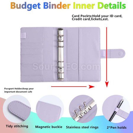 Customization A6 Macaron Folder Notebook Cash Saving Notebook Corporate Gifts