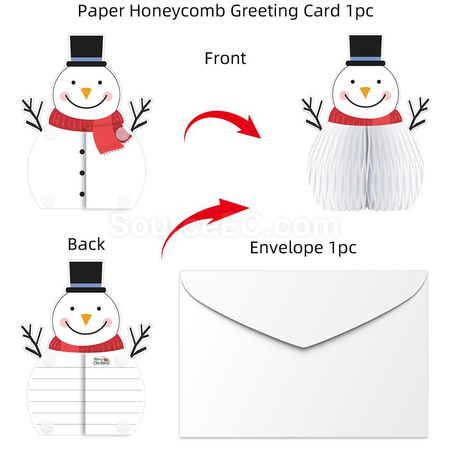 Customization Paper Honeycomb Greeting Card Corporate Gifts