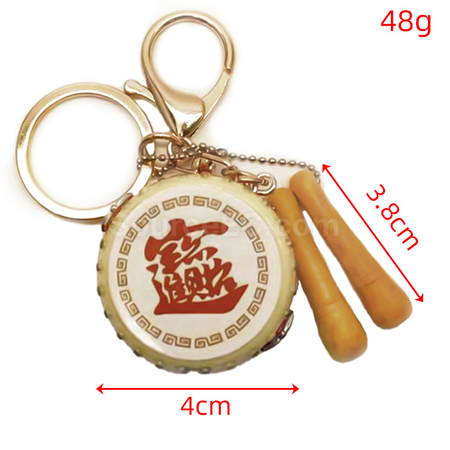 Customization Simulated Bass Drum Keychain Corporate Gifts