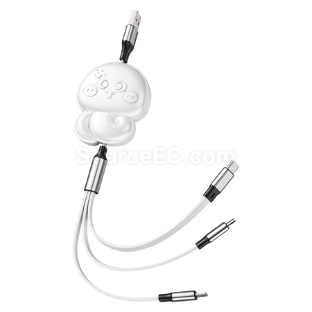 Customization 3 in 1 Retractable Quick Charge Data Line Corporate Gifts