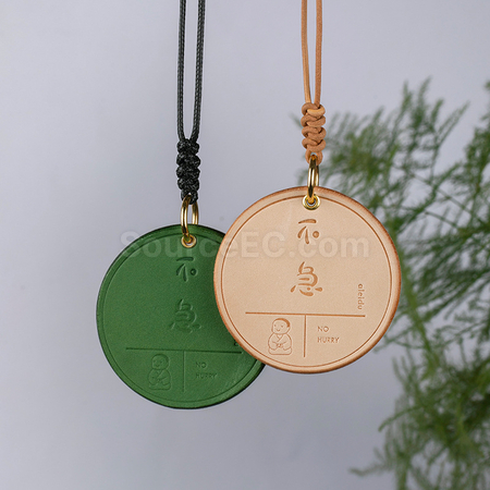 Customization Cowhide safety pendant Corporate Gifts