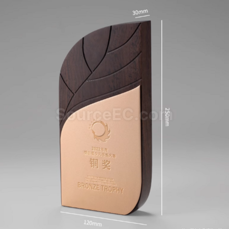 Customization Metal Wood Trophy Corporate Gifts