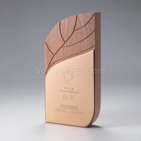 Customization Metal Wood Trophy Corporate Gifts