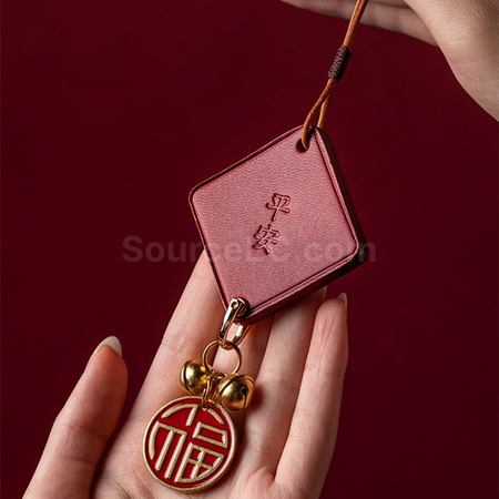 Customization Genuine leather handmade bell pendant Corporate Gifts