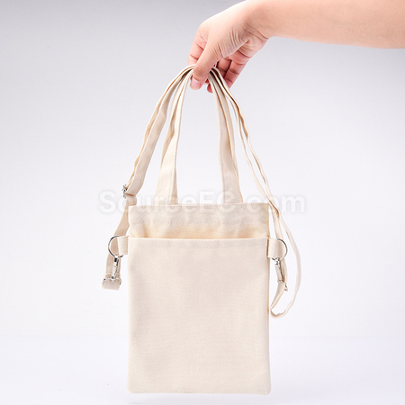 Customization Double Mouth Canvas Milk Tea Bag Corporate Gifts