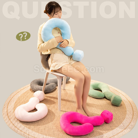 Customization Question Mark Multi-function Neck Pillow Corporate Gifts