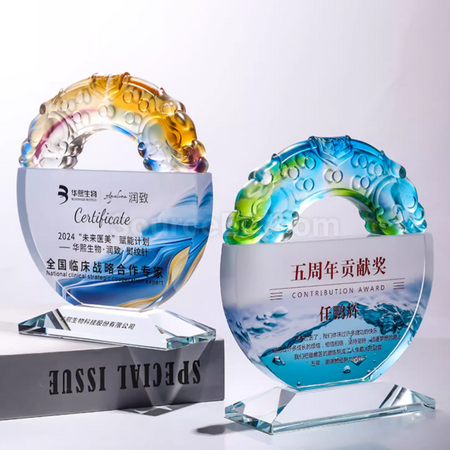Customization Glass Crystal Trophy Corporate Gifts