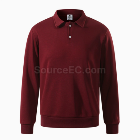 Customization Thick solid color polo long sleeves Corporate Gifts