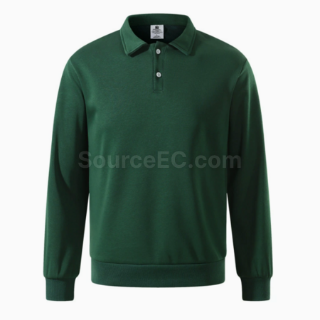 Customization Thick solid color polo long sleeves Corporate Gifts